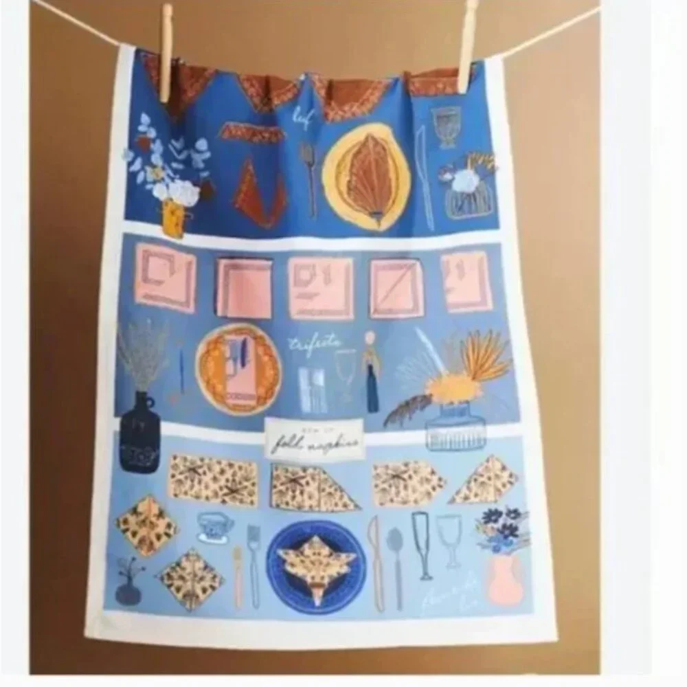 ⭐️How To Fold a Napkin Boho Peasant Hipster Hippie Art Deco Farm Hip Dish Towel